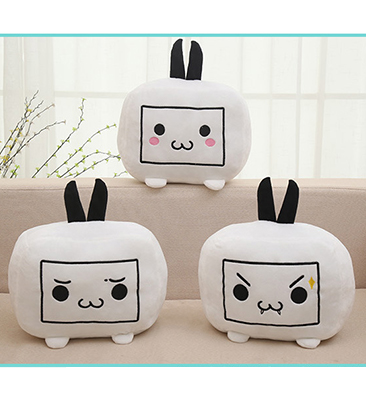 小电视毛绒玩具【吉祥物公仔】bilibili小电视毛绒玩具定制靠垫