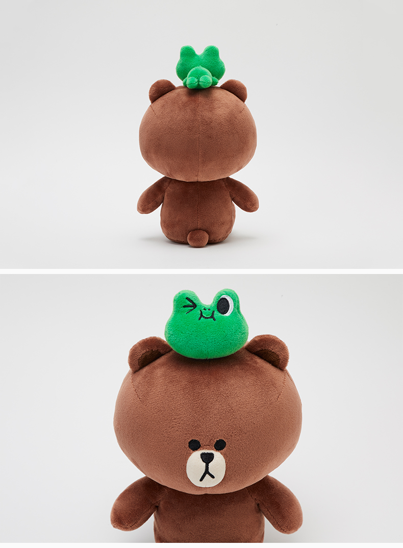 布朗熊坐姿玩偶【动漫公仔定制】-毛绒公仔