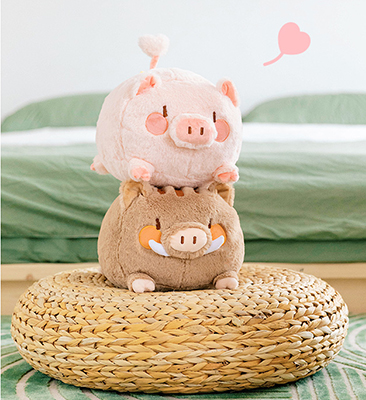 小猪公仔【公仔定制】珍猪波噜抱枕可爱毛绒玩具