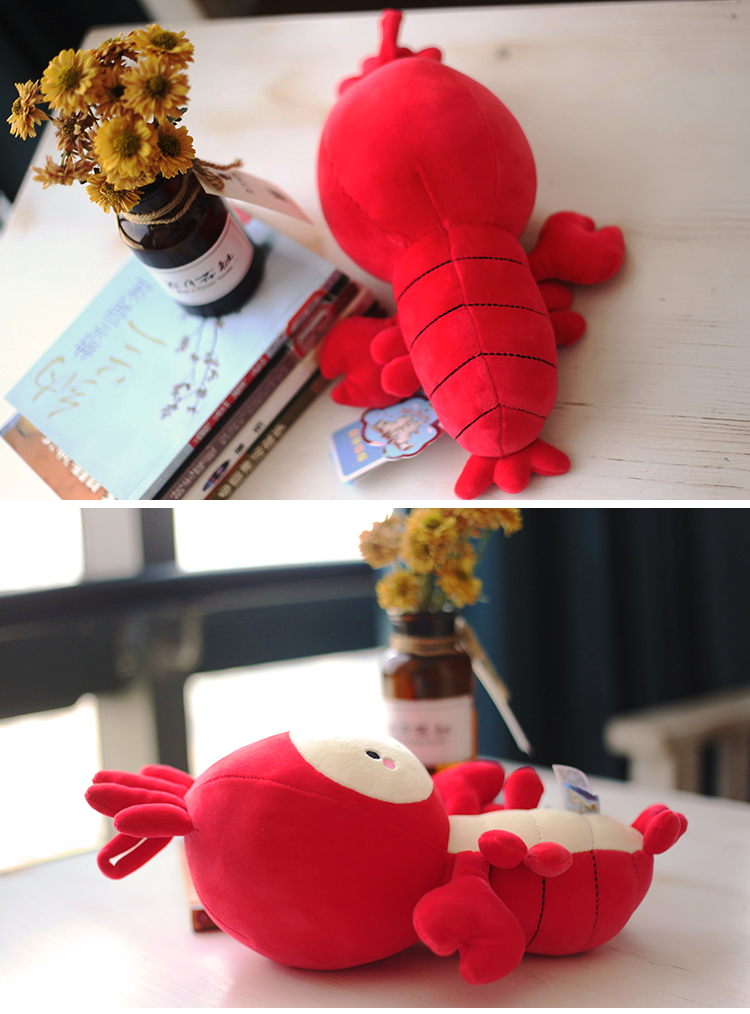 可爱小龙虾毛绒公仔定制玩具公仔皮皮虾玩偶布娃娃